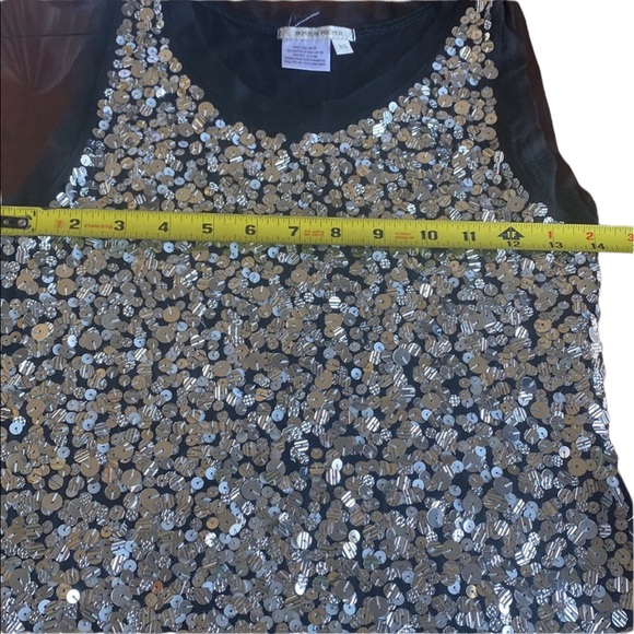 Boston Proper Sequined Sleeveless Dress - Picture 9 of 10